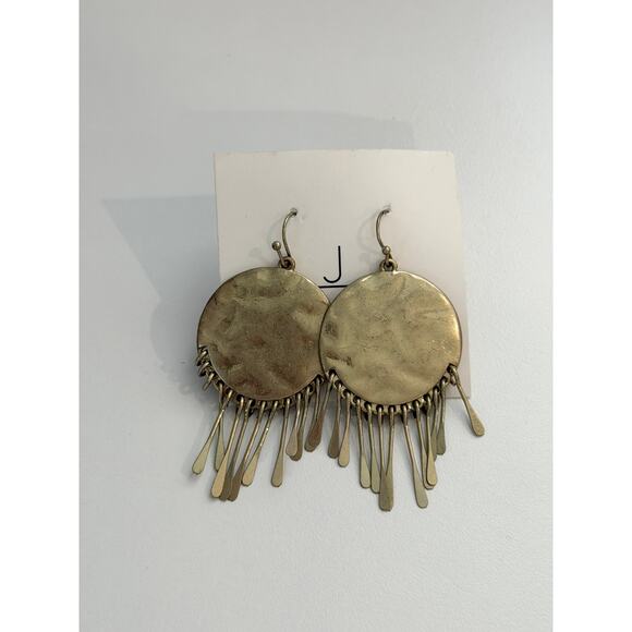 NEW JILL MICHAEL Santiago Coin Fringe Earrings - Picture 2 of 3